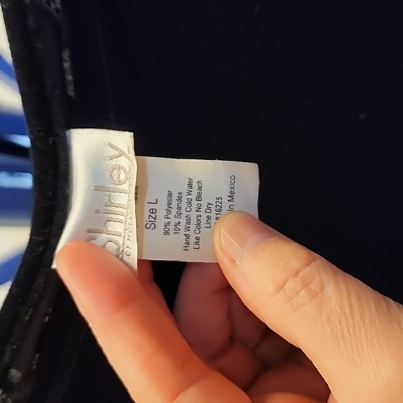 Black velvet flair pants - Picture 4 of 4